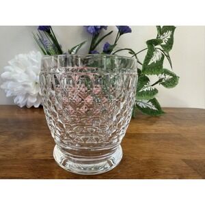 Villeroy & Boch Boston Crystal Glass Diamond Cut Stemless Tumbler Old Fashioned